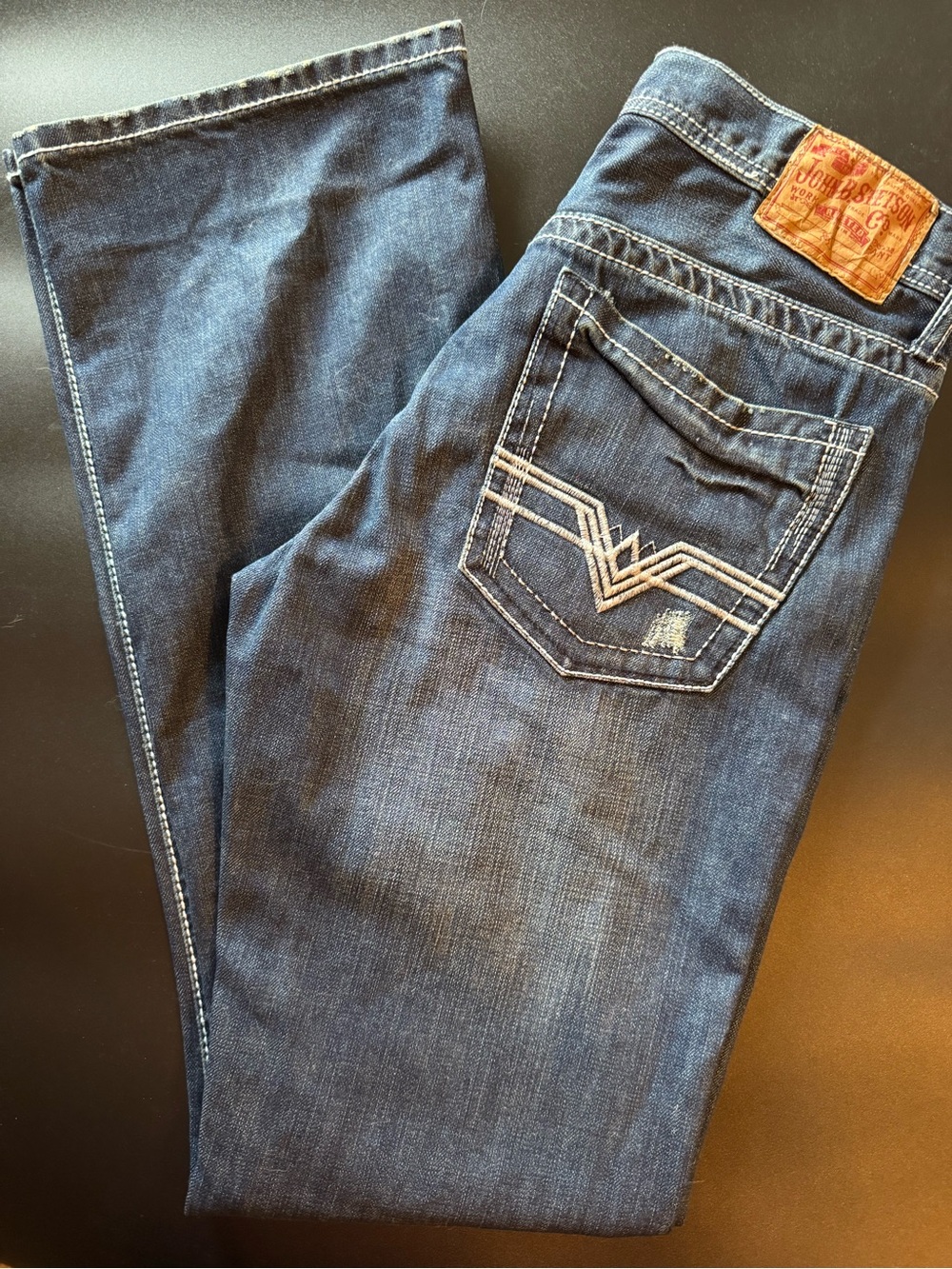Stetson 1014 Rocker Boot Leg Dark Blue Denim Jeans